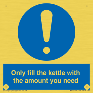 Only fill the kettle with the amount you need